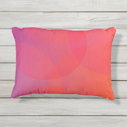 Pink orange modern simple cool trendy art outdoor pillow