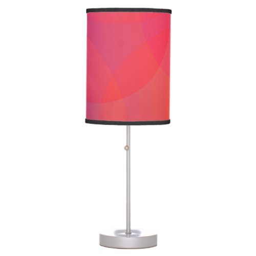 Pink orange modern simple cool trendy art table lamp