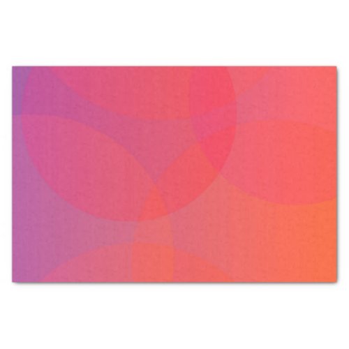 Pink orange modern simple cool trendy art tissue paper