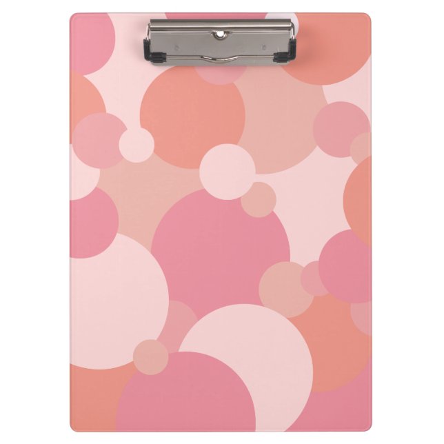 Pink-orange molecules Clipboard (Front)