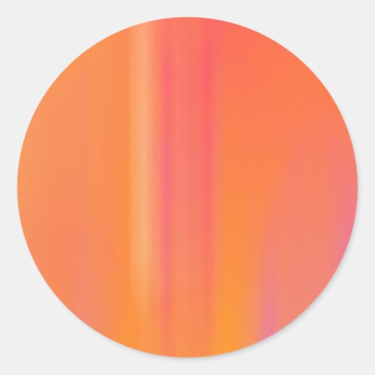 Pink & Orange Motion Blur: Classic Round Sticker