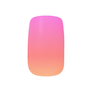 Pink Orange Ombré 4Callie Minx Nail Art
