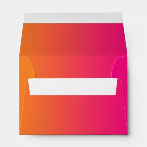 Pink  Orange Ombre A6 Envelope