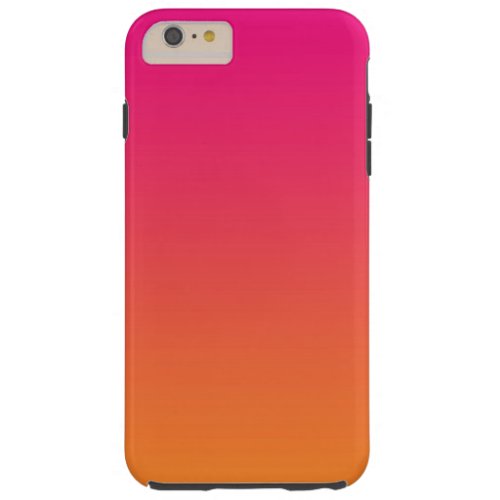 Pink  Orange Ombre Tough iPhone 6 Plus Case
