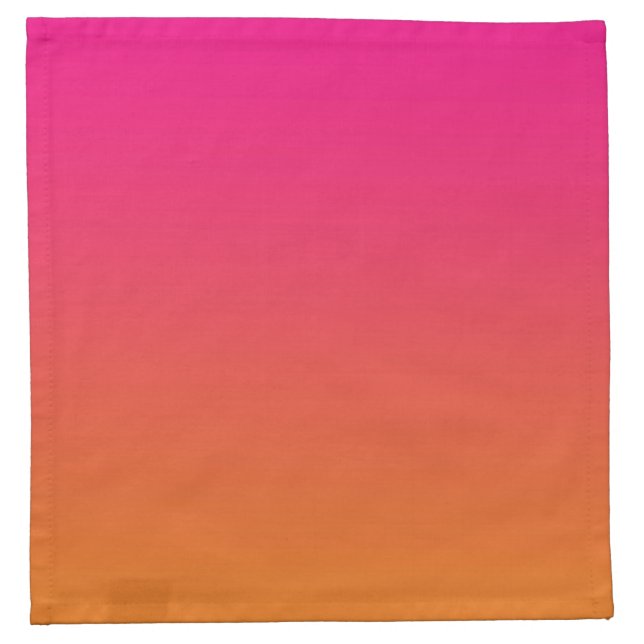 Pink & Orange Ombre Napkin (Front)