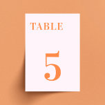 Pink Orange Peachy Apricot Crush Table 7 Wedding Table Number<br><div class="desc">Add a vibrant touch to your wedding with this Pink Orange Peachy Apricot Crush Table 7 Wedding Table Number. Featuring a beautiful blend of soft pinks, oranges, and apricots, this table number enhances your reception decor with its cheerful and eye-catching design. Perfect for colorful, summer, or outdoor weddings, it helps...</div>