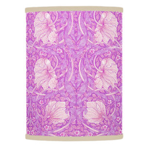 Pink orange,pimpernel,William Morris, pattern reva Lamp Shade