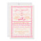 Pink & Orange Poster-Style Wedding Invite