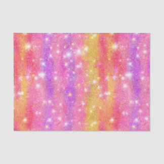 Pink Orange Purple Glitter Sparkle Pattern Tissue Paper