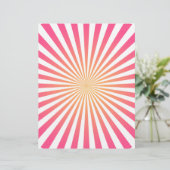 Pink & Orange Radial Lines: Custom Template (Standing Front)