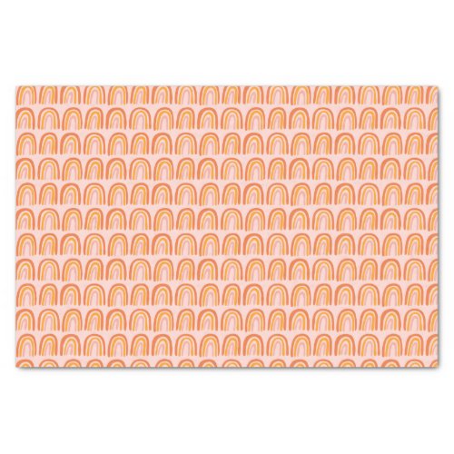 Pink Orange Rainbow Pattern Gift Tissue Paper