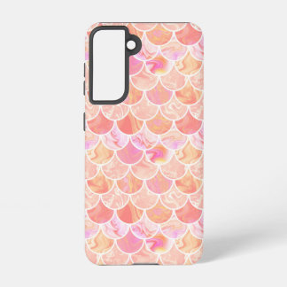 Pink orange scales samsung galaxy s21 case