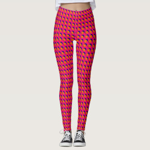 Pink Orange Spotted Leggings
