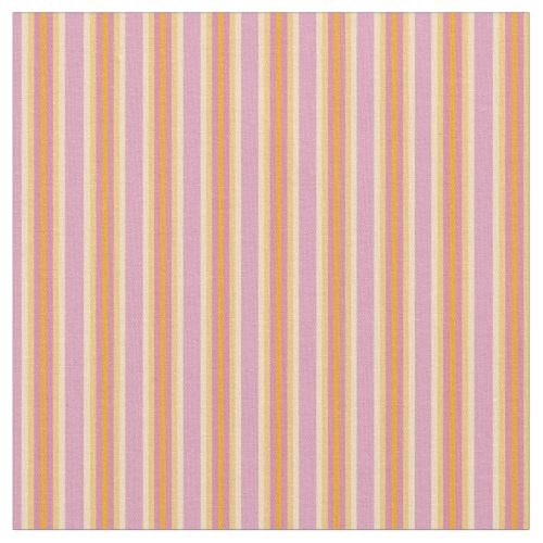 Pink Orange Stripes B Fabric