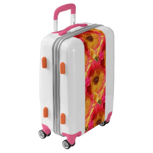 Pink Orange Sunflowers Luggage