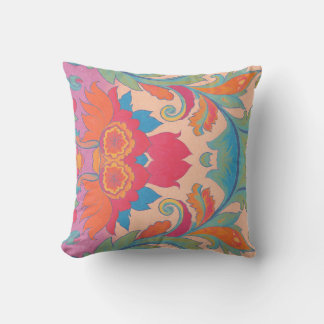 Pink & Orange Throw Pillow