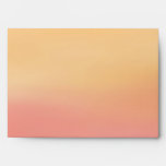 Pink Orange Tropical Beach Sunset Watercolor Envelope at Zazzle