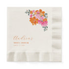 Pink & Orange Vibrant Summer Floral Bridal Shower 