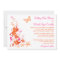 Pink, Orange, White Tropical Beach Wedding Invite