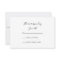 Pink Orchid and Bridal Veil Wedding RSVP Card