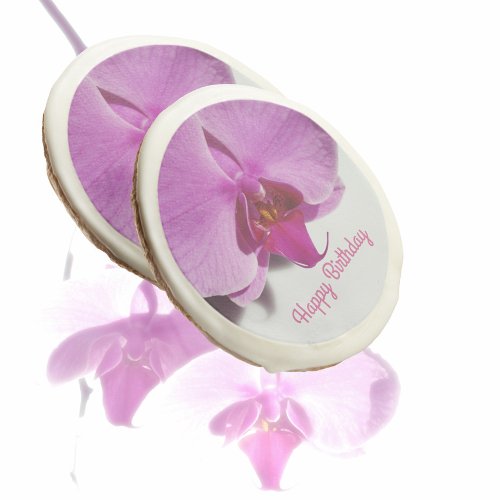 Pink Orchid Blossom Sugar Cookie