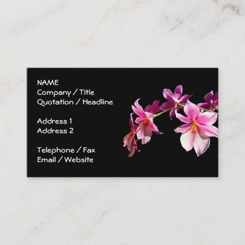 Pink Orchid. Business Cards