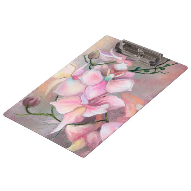 Pink Orchid Clipboard (Angled)