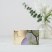 Pink Orchid Expression Business Card (Standing Front)