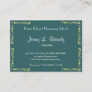 Pink orchid flower, floral photography business card