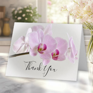 Pink Orchid Flower Funeral Sympathy Thank You