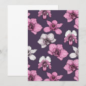 Pink orchid flowers (Front/Back)