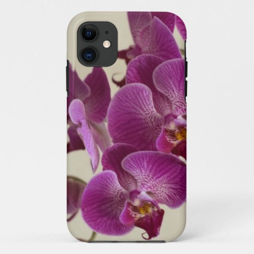 Pink Orchid Flowers iPhone 11 Case