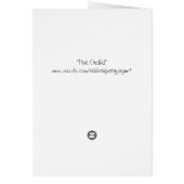 Pink Orchid Greeting Card (Back)