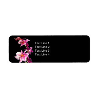 Pink Orchid. Label