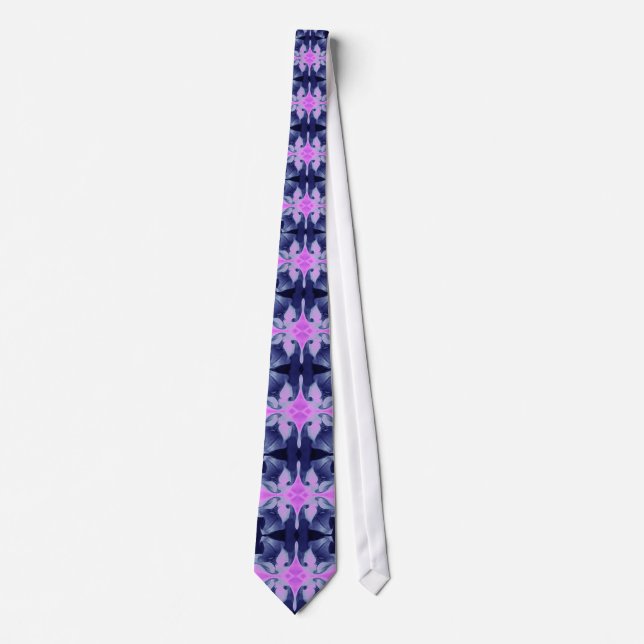 Pink Orchid Mosaic Tie (Front)