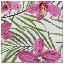 Pink orchid pattern