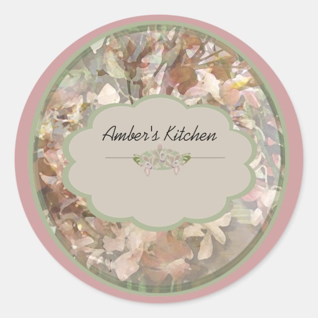 pink orchid spice jar labels (Front)