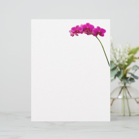 Pink Orchid Stationary (Standing Front)