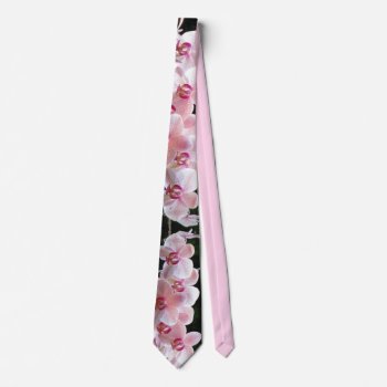 Pink Orchid Tie by Koobear at Zazzle