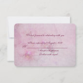 pink orchid wedding RSVP Invitation (Front)