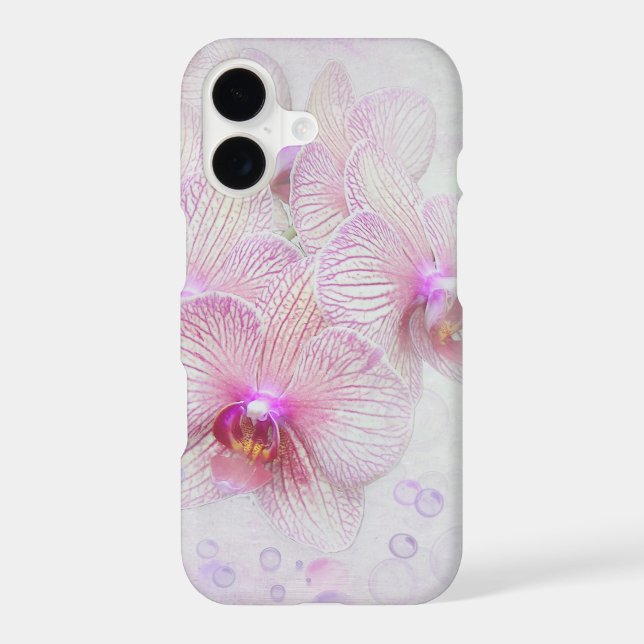 pink orchids and bubbles Case-Mate iPhone case (Back)