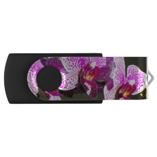 Pink Orchids Flash Drive