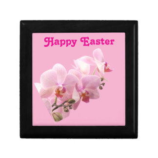 Pink Orchids “Happy Easter”  Gift Box