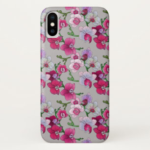 Pink Orchids In Bloom iPhone X Case
