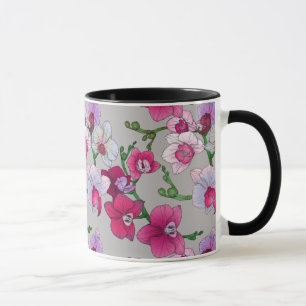 Pink Orchids In Bloom Mug