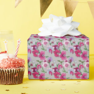 Pink Orchids In Bloom Wrapping Paper