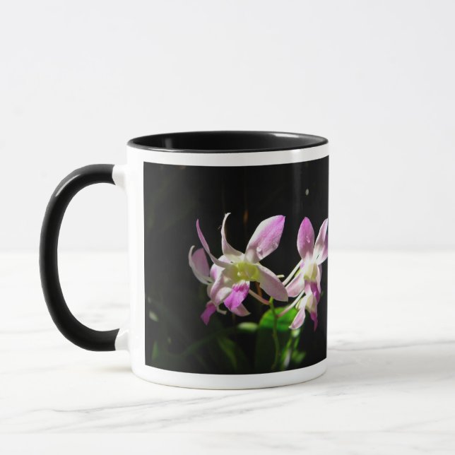 Pink Orchids Mug (Left)