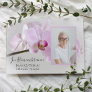 Pink Orchids on Stem Death Anniversary Invitation