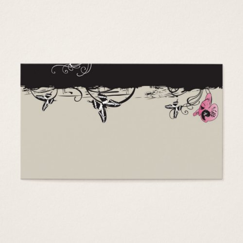 Pink orchids Profile Card Business Card