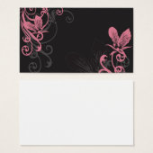 Pink orchids Profile Card (Front & Back)